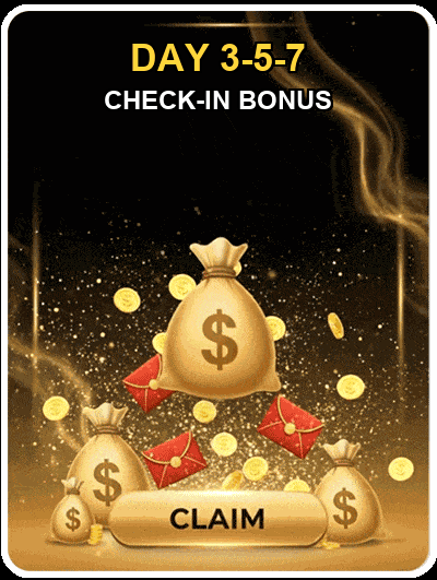 AXAS888 Day-3 Day-5 Day-7 Check-In Bonus